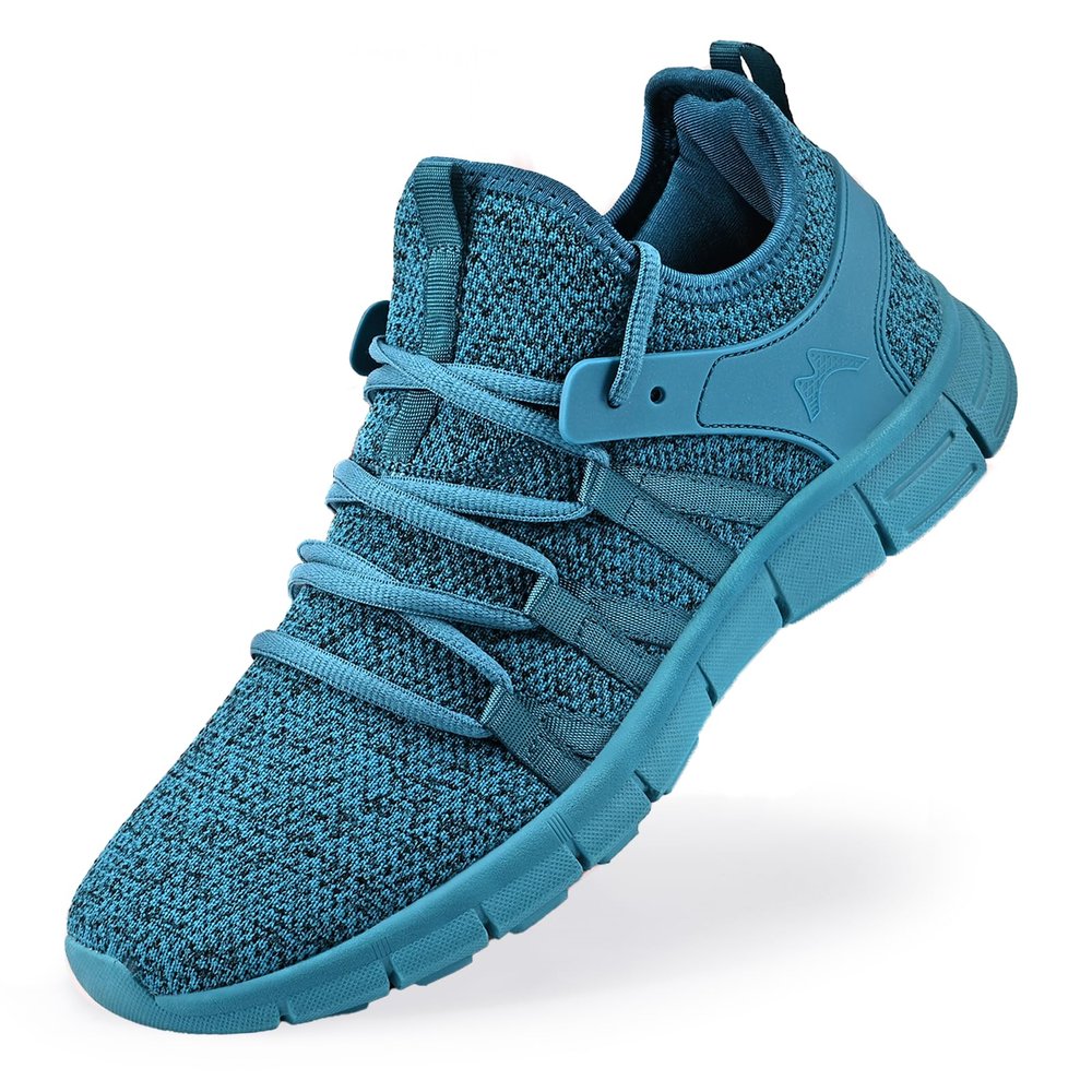 AOE Womens Walking Running Shoes Ultra Lightweight Breathable Mesh Tennis Shoes Non Slip Athletic Workout Gym Sneakers Starry Blue 8women / 7men