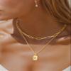 KeyStyle Initial Alphabet Necklaces Letter Layering Paperclip ChainsChoker for Jewelry, Initial K Choker for Women view 2