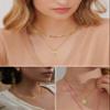 KeyStyle Initial Alphabet Necklaces Letter Layering Paperclip ChainsChoker for Jewelry, Initial K Choker for Women view 3