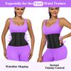 LUXURY-VITA Women Short Torso Waist Trainer Corset Trimmer 9 Steel Boned Tummy Control Body Shaper With Adjustable 3 Rows Of Hooks, Girdle For Women view 2