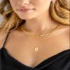 KeyStyle Gold Name Letter W Choker Chain Link Necklaces Layering Paperclip ChainsInitial Layering NecklacesNecklaces for Women view 2