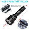 YZYOE Rechargeable Blue Light Tactical Flashlight1000 Yards Blue Night Vision LED Light kit, Universal Picatinny Rail Mount with Pressure Switch for Long Distance Night Observation. view 3