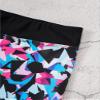 Nikiikoo Kids Girls 2 Piece Tankini Set Crop Top with Shorts Swimsuit Tracksuit for Gymnastics/Sports/Dance/Swimming Colorful 12 Years view 2
