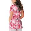 Womens V Neck Tie Dye Tunic T-Shirt Short Sleeve Loose Summer Blouse Tops Casual Comfy Basic Tee Shirts (Red,3X-Large) view 2