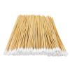 200PCS Cotton Swab Applicators - 6 Inch Long Cotton Swabs for Gun Cleaning, Medical Use, Makeup & Ear Scrubbing- Sterile Tips with Strong Bamboo Handle - Ideal for Ceramics & Jewelry Cleaning (Round) view 1