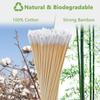 200PCS Cotton Swab Applicators - 6 Inch Long Cotton Swabs for Gun Cleaning, Medical Use, Makeup & Ear Scrubbing- Sterile Tips with Strong Bamboo Handle - Ideal for Ceramics & Jewelry Cleaning (Round) view 4