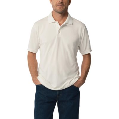 Dickies Short Sleeve Performance Polo Shirt, White, S