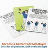Puredrop American Football Training Equipment Aid Coach Cards Great Training Drills for Practice Exercises and Workouts at Home Activity Toys for Beginners Kids Adults and Youth Players Toss Throwing view 2