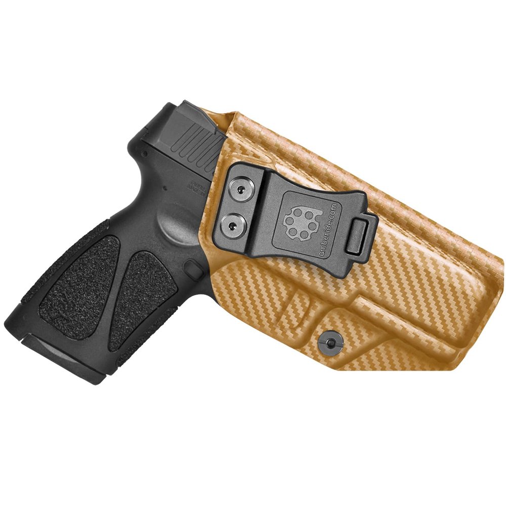 Amberide TaurusG3 IWB Holster,Tough KydexBoltaron Inside Waistband Holster Fit Taurus G3 Full-Size 9mm/.40 Pistols,Defined Retention Click,030Cant Adjustment,Built for EDC Use
