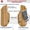 Amberide TaurusG3 IWB Holster,Tough KydexBoltaron Inside Waistband Holster Fit Taurus G3 Full-Size 9mm/.40 Pistols,Defined Retention Click,030Cant Adjustment,Built for EDC Use view 4