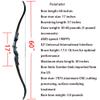 HNZMDY 60 Inch ILF Recurve Bow 30-60lbs Gordon Limbs Takedown Recurve Bow Archery Longbow American Hunting Bow Right Handed (60 Lbs, Black) view 3