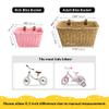 GRANNY SAYS Kid Bike Basket, Wicker Bike Baskets, Small Baskets for Kids Bike, 9" x 7" x 6", Pink view 3