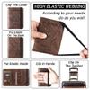 Passport Holder Cover Wallet Travel Essentials Leather Rfid Blocking Case Vacation Luggage Must Haves Travel Accessories for Men Women (116#Coffee) view 3