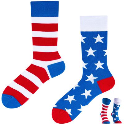TODO Colours Funny Socks for Men, Women - Cool and Crazy Socks Novelty Gifts - Fancy Designs (America, 35)
