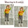 AWAYTR Reversible Kids Belts for Boys - Brown and Black Leather Belt for School Uniform Casual Jeans (80cm,Silver) view 2