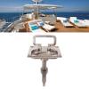 Tissting Boat Cam Latch 316 Stainless Steel Floor Buckle Hatch Pull Boat Flush Pull Hatch Lacth with Non Locking and Push and Fitting Design,for Yacht Ship(2.64x3.11in) view 3