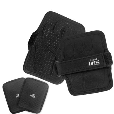 LiftEZ Weightlifting Grip Pads for Men & Women  The Ultimate Alternative to Gym Gloves - Lifting Hand Grips for Powerlifting, Bodybuilding, Calisthenics, CrossFit & Home Workout - with FREE Grip Pads