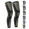 Full Leg Compression Sleeves - Long Knee Sleeves for Men & Women, Basketball, Cycling, Football - Reduce Varicose Veins & Swelling view 1