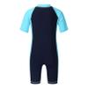 Agoky Boys Girls Swimsuits Rash Guard Suits Swimwear Shorty Wetsuit Kids UPF 50+ UV Sun Protective One-Piece Bathing Suit Navy Blue&Sky Blue 16 Years view 2