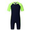 Agoky Boys Girls Swimsuits Rash Guard Suits Swimwear Shorty Wetsuit Kids UPF 50+ UV Sun Protective One-Piece Bathing Suit Navy Blue&Fluorescen 16 Years view 1