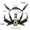 Yzpacc Tactical Helmet Chin Strap Adjustable Dial 4 Points Suspension System with Bolts and Screws for Tactical Fast MICH Bump Wendy Helmet Accessory, Black view 2