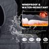 TACVASEN Down Coat Men Lightweight Packable Puffer Jackets Water Resistant Windproof Insulated Winter Coats with Hood Dark Gray M view 4