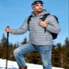 TACVASEN Mens Puffer Coat Hooded Lightweight Winter Quilted Jacket Water Resistant Casual Warm Windproof Down Coat Men Light Gray L view 3