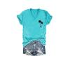 Beach is My Happy Place Tshirt The Beach is My Happy Place Shirt Plus Beach Shirts for Women Graphic Tees Vacation Beach Tshirt V-Neck Funny Casual T Summer Holiday T Plus Size 5XL Green view 2