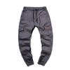 GOKKILRW Mens Chino Work Slim Fit Jogger Fashion Outdoor Cargo Hiking Pants Drawstring Athletic Workout Gym Sweatpant Trouser(Grey,XX-Large) view 4