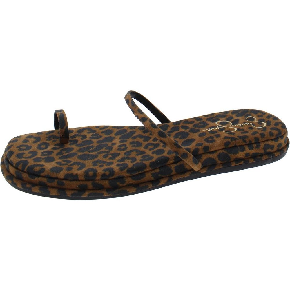 Jessica Simpson Malha Women's Sandal, 7 B(M) US, Natural-Leopard