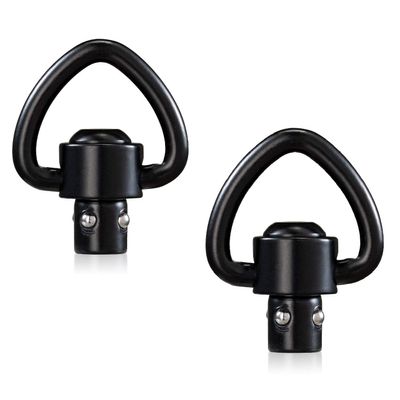 VVAAGG Metal QD Sling Swivel Mounts, Heavy-Duty Quick Detachable Sling Attachment, 2 Point Sling Clip Black-Occult