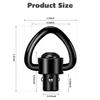 VVAAGG Metal QD Sling Swivel Mounts, Heavy-Duty Quick Detachable Sling Attachment, 2 Point Sling Clip Black-Occult view 2