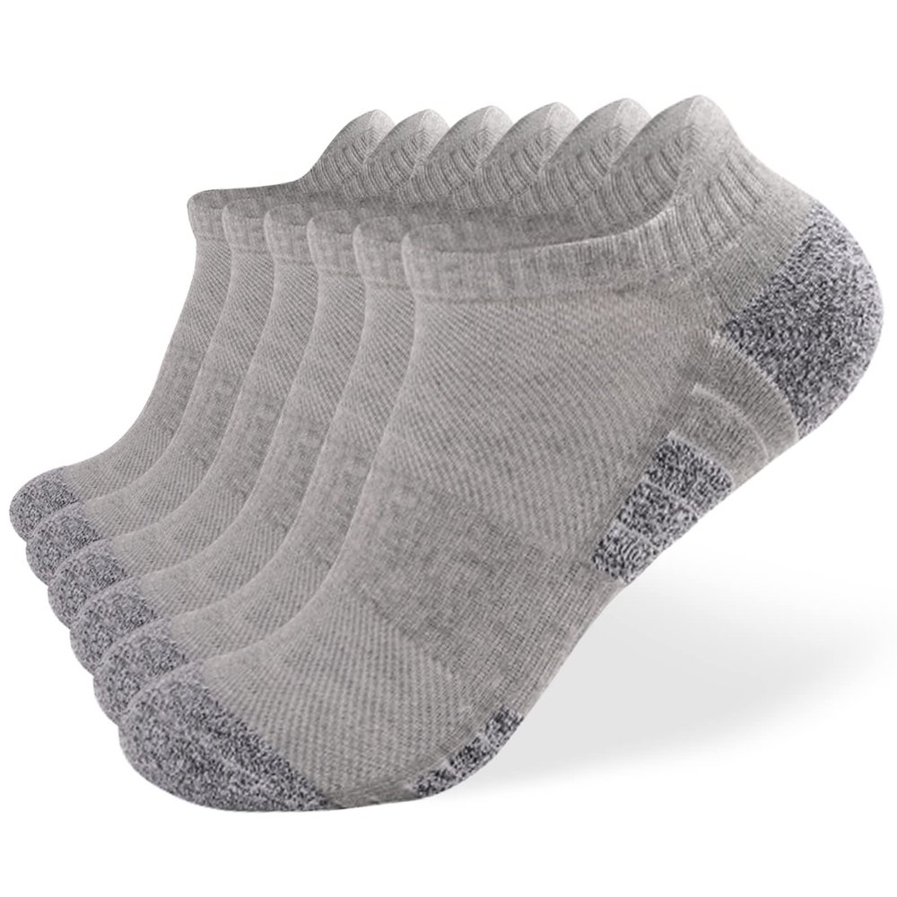 Lixada Running Socks Soft Breathable for Men Women 6/10 Packs, Athletic Ankle Socks Cushioned Low Cut Socks for Fitness Jogging Cycling Hiking, S(4-5.5)/M(6-9)/L(9.5-11.5)