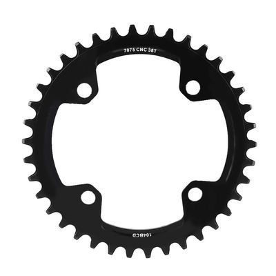 NDNCZDHC Moutain Bike Chain Ring, Chainring 104 BCD Mountain Bike Steel Single Crank Chain Ring Repair Parts for Road Bikes, Mountain Bikes(38T-Black)