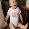 Groovy Flower Girl A Bridesmaid Proposal Flower Girl Tops for Toddler Little Girl Kids Wedding T-Shirt (0-6 Months, FLOWER GIRL-Romper) view 3
