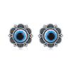 925 Sterling Silver Evil Eye Stud Earrings for Women Vintage Blue Third Eye Ear Stud Lucky Protection Jewelry Gifts (Style A) view 1