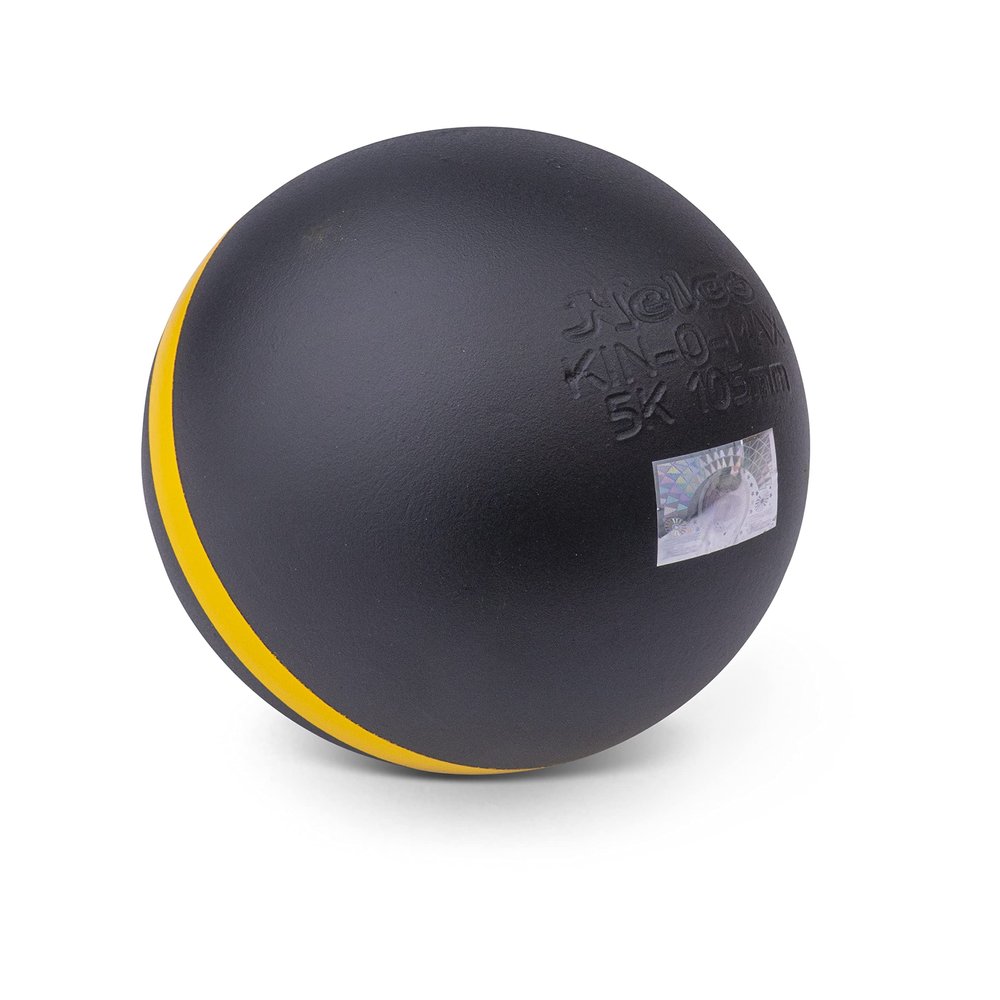 HAEST Nelco KIN-O-MAX Competition Shot - 5.00 kg - 105 mm - Steel Shot Put for Athletics - Balanced and Modern