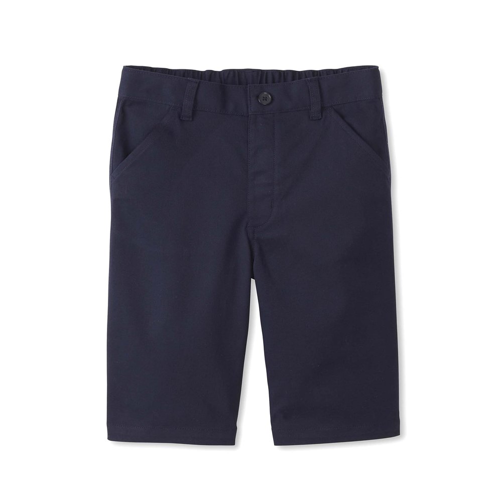 French Toast Girls Adaptive Bermuda Shorts with Hook and Loop Closure, Navy (New), 7