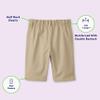 French Toast Girls Adaptive Bermuda Shorts with Hook and Loop Closure, Navy (New), 7 view 4