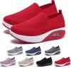 AODGHC Women's Orthopedic Sneakers, Orthopedic Walking Shoes for Women, Comfortable Air Cushion Orthopedic Sneakers, Orthopedic Slip On Shoes for Women (US 8,Red) view 1