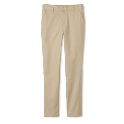 French Toast Girls Adaptive Straight Leg Stretch Twill Pant, Khaki (New), 8