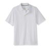 French Toast Adaptive Short Sleeve | Hook and Loop Placket Flat Seams Polo Shirt, White (New), 10-12 view 1
