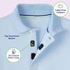 French Toast Adaptive Short Sleeve | Hook and Loop Placket Flat Seams Polo Shirt, White (New), 10-12 view 4
