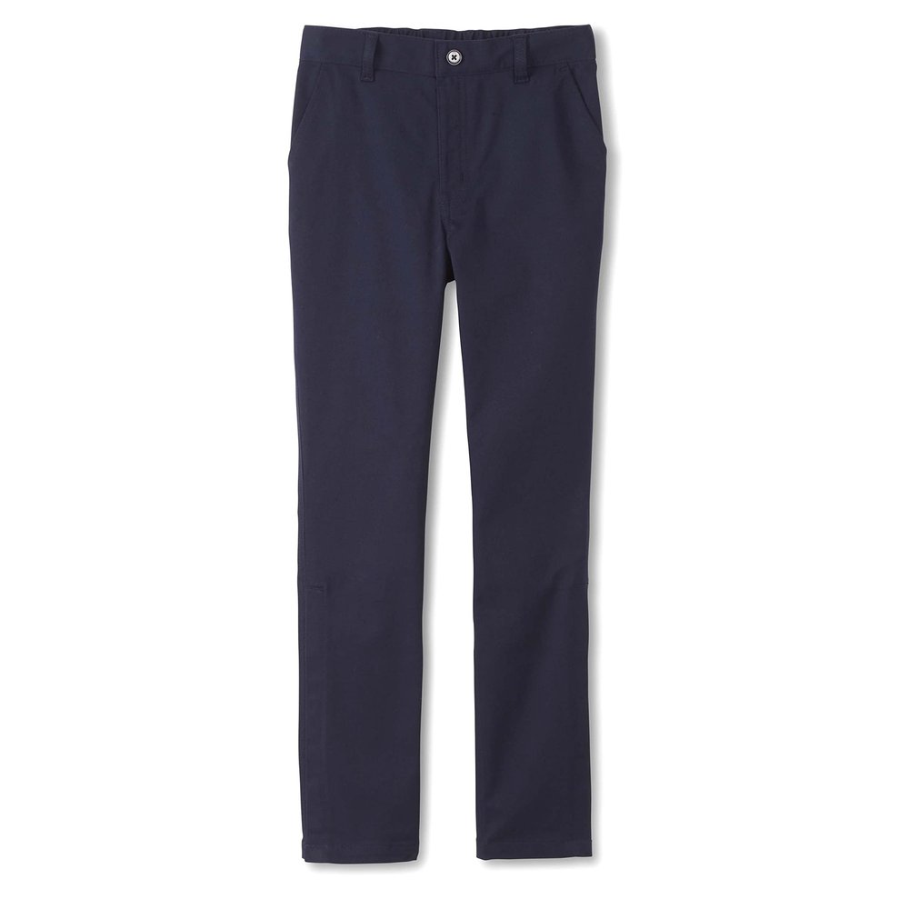 French Toast Girls Adaptive Straight Leg Stretch Twill Pant, Navy (New), 6X