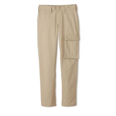 French Toast Boys Adaptive Seated Straight Leg Stretch Twill Pant, Khaki, 6