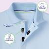 French Toast Adaptive Short Sleeve Polo Shirt | Hook and Loop Placket | Flat Seams, Red (New), X-Large(14/16) view 4
