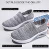 AODGHC Women's Orthopedic Sneakers, Comfortable Air Cushion Walking Shoes, Slip On Shoes (US 6, Dark Gray) view 3