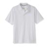 French Toast Adaptive Short Sleeve | Hook and Loop Placket Flat Seams Polo Shirt, White (New), 6-7 view 1