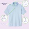 French Toast Adaptive Short Sleeve | Hook and Loop Placket Flat Seams Polo Shirt, White (New), 6-7 view 3