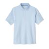 French Toast Adaptive Short Sleeve | Hook and Loop Placket Flat Seams Polo Shirt, Light Blue (New), 10-12 view 1